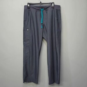 Figs Scrub Pants Graphite Womens L Petite Kade Cargo Pocket Technical Collection